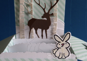 3d cards winter rubbit
